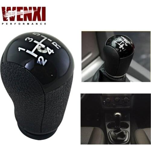 5 Speed MT Gear Stick Shift Knob Car For Ford Focus Mondeo MK3 S-MAX C-MAX Mustang Galaxy Fiesta MK6 Transit Black WX-GSK95