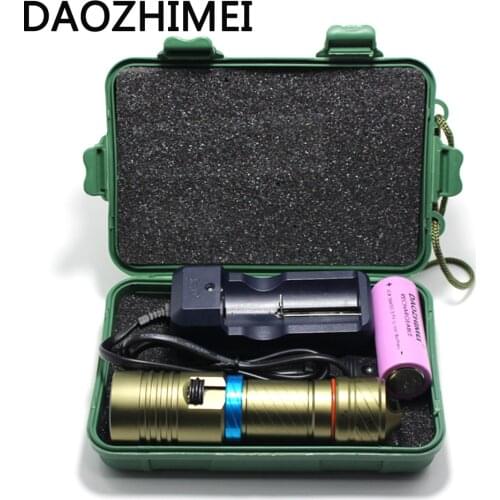 5000Lm 100M underwater diving flashlight led scuba flashlights light torch diver XM-L2 Use 18650 OR 26650 rechargeable batteries