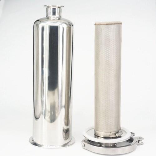 Fit Tube OD 19/25/32/38/51/63mm Pipe Tri Clamp SUS 304/316 In-line Filter Strainer Brewing 100Mesh