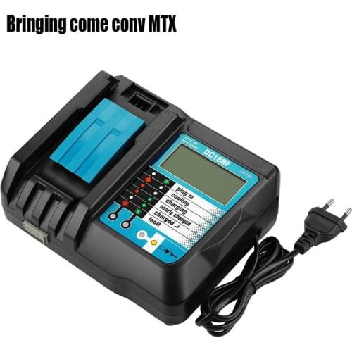 Power Tool Battery LCD Charger for Makita DC18RF Li-Ion Battery Rapid 3.5A Charger BL1430 BL1815 BL1830 BL1860 with USB port