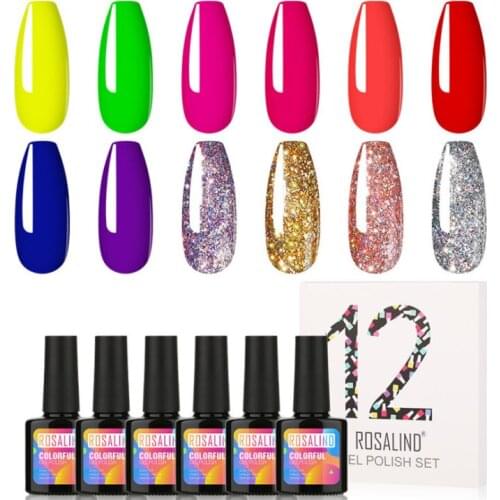 10ML Gel Nail Polish Set Fresh Color Soak off UV Nail Art Manicure Primer Nails Gel Polish Varnish Kit