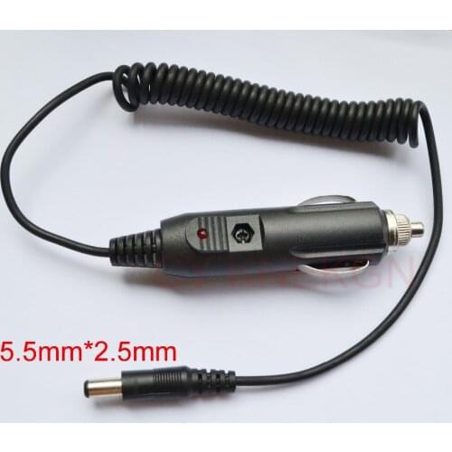 200pcs High-quality, all-copper car charger 12V / 24V Power adapter Cigarette Lighter 1.5M DC 5.5mm x 2.5mm Free shipping