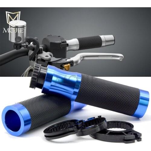 7/8"22mm CNC Aluminum Motorcycle Handlebar Grips & Handle Bar Ends Hand Cap For YAMAHA PW80 PY80 PW PY 80 FZR250 FZR400 XJR400