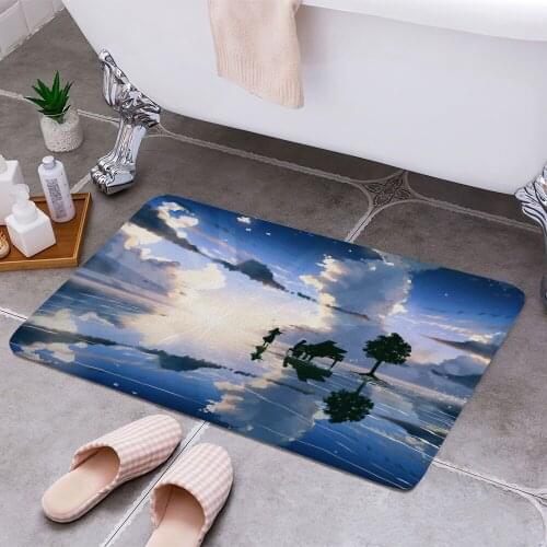 Your lie in April Cheaper Anti-slip Modern Area Rugs Living Room Balcony Bathroom Printed Carpet Doormat Hallway Bath Mat