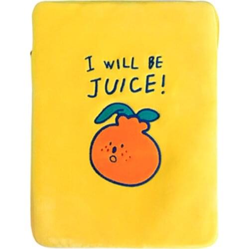 Ins Style Pouch For Ipad 11 inch Cute Orange Travel Business Liner Bag Ipad Air 10.5 Kawaii Ipad Sleeve Case Handbag Pouch 303