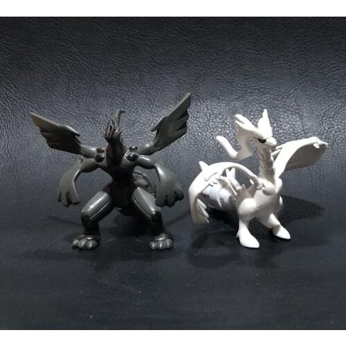 Pokemon Reshiram and Zekrom Action Figure Ornament Model Toys