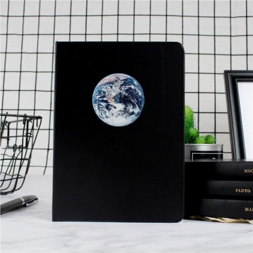 Planet Diary A5 Creative DIY Blank Black Inner Page Sketchbook Diary for Drawing Painting Graffiti Notebook Journal