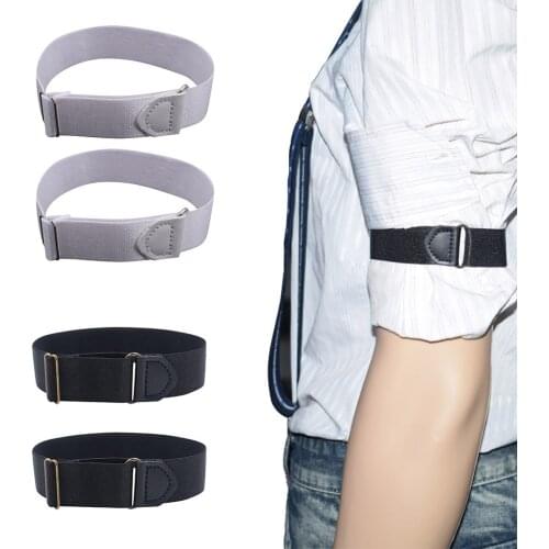 Home&Nest 2.5x35cm Two Elastic Adjustable Armbands Shirt Garters Sleeve Hold Ups Arm Sleeve Holders #0328