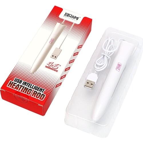 IKOKY Pussy Vagina Warmer Smart Thermostat USB Heating Rod for Masturbators 45 Celsius Heated Bar Stick Sex Toys for Men
