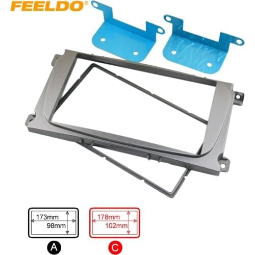 FEELDO Car Radio Stereo DVD Frame Fascia Panel Installation Kits For Ford Mondeo(07~13)/Focus(04~10)/C-Max/S-Max(07~10)
