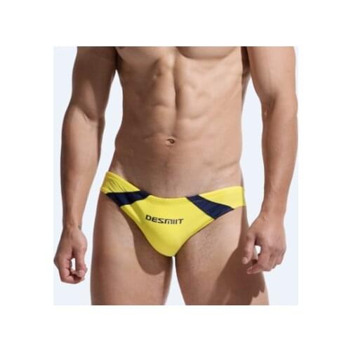 DESMIIT Swimwear Man Swimsuits Sexy Mens Swim Briefs Mens Swimming Trunks Shorts Surf Beach Bathing Suits Wear Gay Bikini Sunga