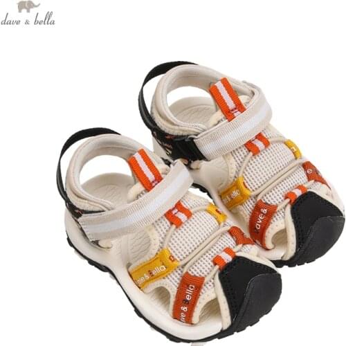 DBY18167 Dave Bella summer fashion baby unisex patchwork sandals new born infant shoes girl boys sandals shoes