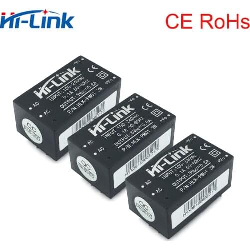 Free shipping 10 pcs/IOT module ac dc converter 220V to 5V 3W minitype isolated switching power supply module HLK-PM01 low cost