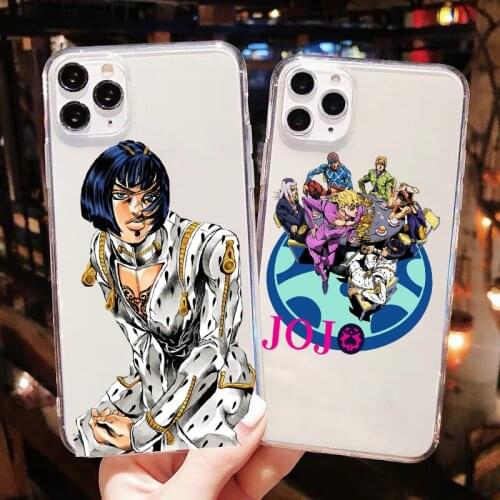 JOJO bizarre adventure Soft silicone Phone Case For iPhone SE2020 12mini 12pro 11pro Max 7 8 6s Plus XR X Max 5S TPU cover