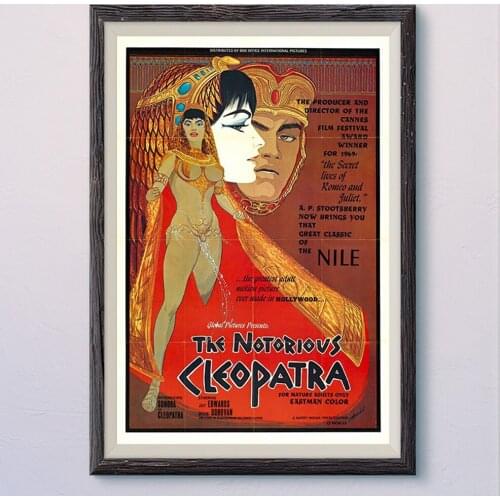 N480 THE NOTORIOUS CLEOPATRA Vintage Classic Movie Wall Silk Cloth HD Poster Art Home Decoration Gift