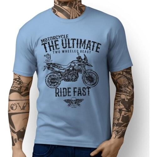 Germany Motorbike F800Gs Inspired Motorcycle Art Design 2019 Creative Novelty Summer Style Cotton Design Tshirt Online