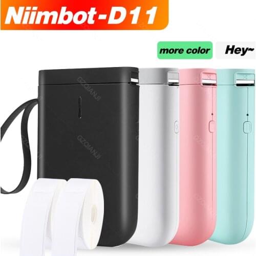 Niimbot D11 Label Bluetooth Thermal printer Mini Portable Printer Paper Roll Fast Printing Home Use Office Label Marker Printer
