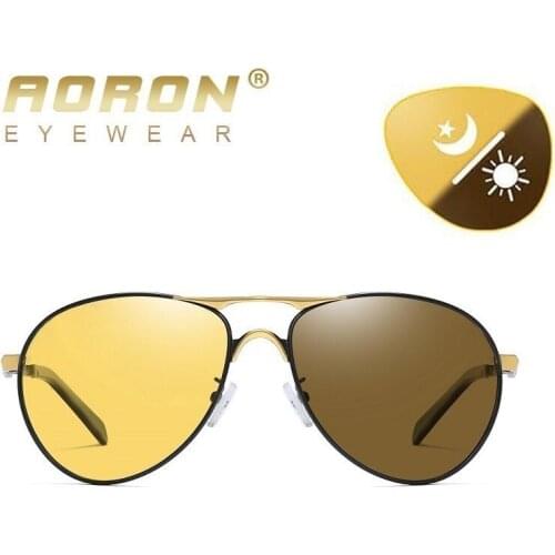 Quality Photochromic Day Night Vision Goggles Driver Eyeglasses Polarized Sunglasses Men Yellow Lens Car Driving Glasses Outdoor