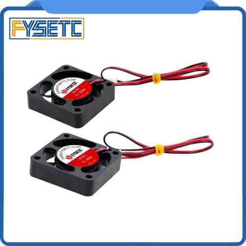2Pcs 3D Printer 4010 Cooling Fan 40x40x10mm 12V 0.11A With 2 Pin Dupont Wire 40x40x10mm
