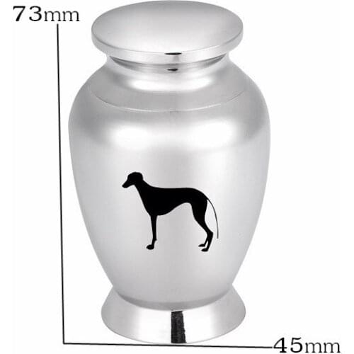 Stainless Steel Peaceful Pet Dog Memorial Keepsake Urn,Loss of Labrador for Cremation Ashes Holder