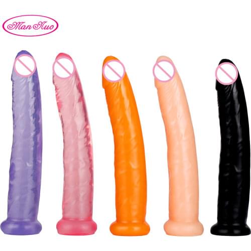 Man Nuo Huge Size Realistic Dildo for Women Sex Toys Jelly Dildo Anal Toys Strap on Big Dick with Suction Cup Adult Products