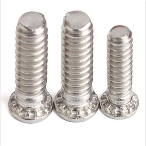 FH-0518 Round Head Studs Self-clinching Stud Blind Rivet Protruding Clinch Screw Sheet Metal Cabinet Screws Rivets PEM Standard