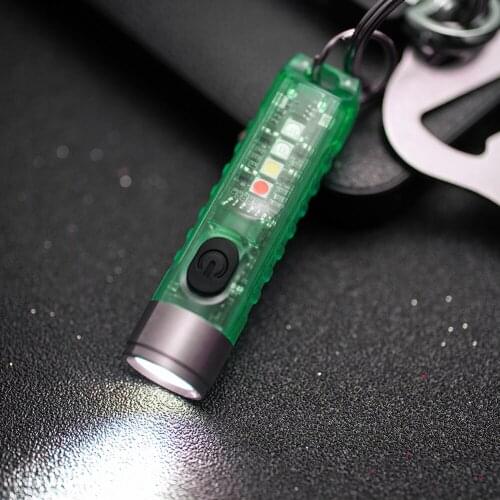 SST20 LED Keychain Flashlight Lighting 400LM Waterproof Mini Pocket Torch for Outdoor Daily Camping Hiking Riding Fishing