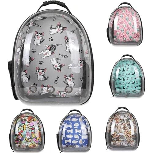 Cat bag Breathable Portable Pet Carrier Bag Outdoor Travel backpack for cat and dog Transparent Space pet Backpack