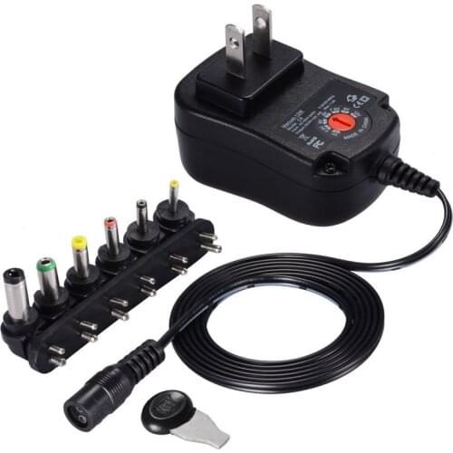 Universal Mains AC/DC Power Source Adaptor Supply Plug Charger 3V/4.5V/5V/6V/7.5V/9V/12V Adjustable GQ