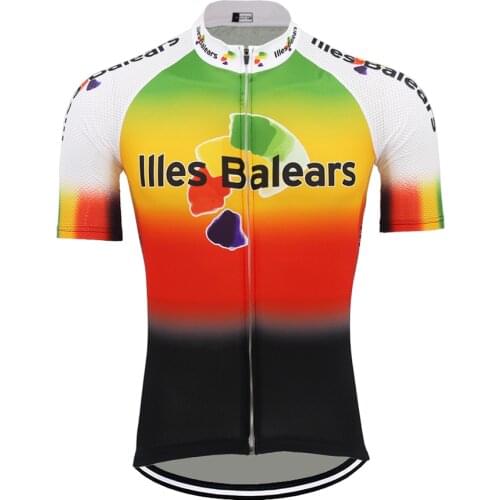 Illes Balears Cycling jersey Espana Maillot Ciclismo Hombre Spain Bike clothing Men Short sleeve Mtb Bicycle Jersey