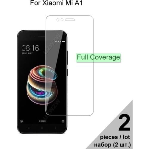 Tempered Glass For Xiaomi Mi A1 Explosion-proof Full Cover Screen Protector Protective Glass For Xiaomi Mi A1