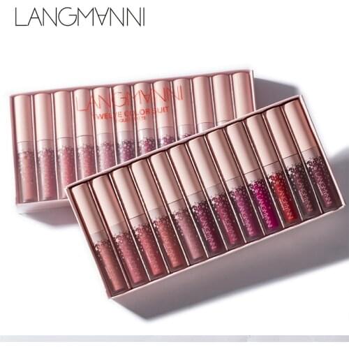 1pc Long Lasting Matte Lipgloss Liquid Lipstick Moisturizing Beauty Makeup Cosmetics MH88