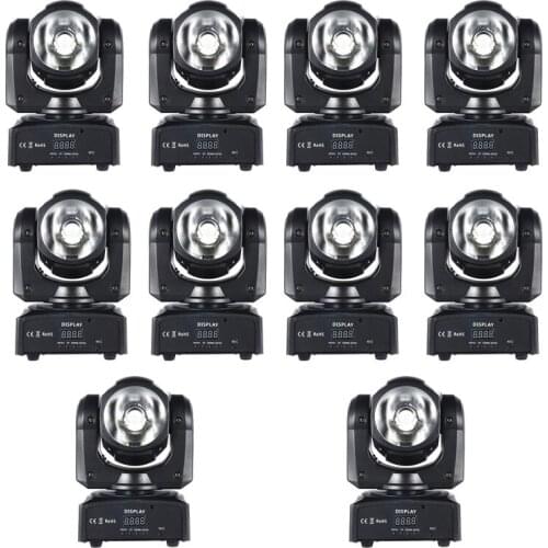 10pcs/lot 60w Beam Moving Head RGBW 4 in 1 LED Light DMX512 Stage Lighting Club Disco Party Show dj moblie moving heads