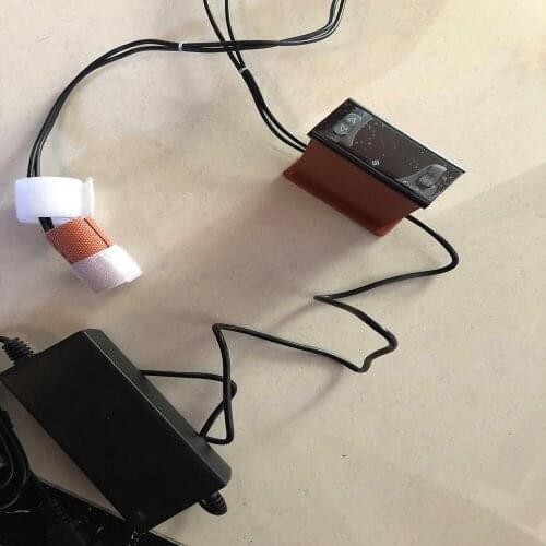 160*82.5mm 12V+Digital display temperature controller Silicone heater syringe, heating sleeve silica gel natural roll flexible