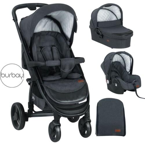 Burbay luxury 3 in 1,landscape travel system and foldable baby stroller