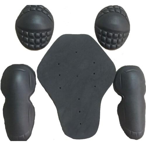 5PCs Motorcycle jacket soft armor protector Shoulders back pad elbow pads jacket inner protectors