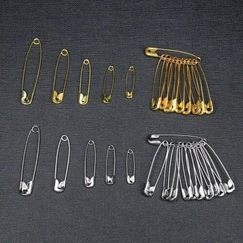 50 Iron Pins Small Pin DIY Hand-Woven Sweater Cotton Knitwear Mark Anti-Solution Pin Buckle Safety Pins 50