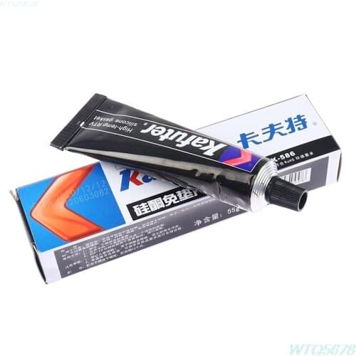 70g K-586 Black Silicone Free-Gasket Waterproof To Oil Resist High Temperature Sealant Repairing Glue Vinyl
