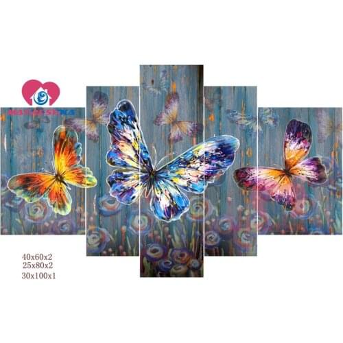 Diamond painting butterfly diamond mosaic diamond embroidery triptych full drill square pictures of rhinestones diy kit crafts