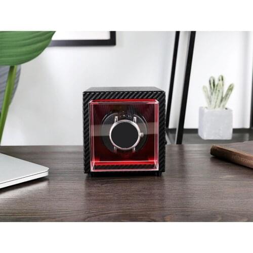 1 Pcs Automatic Watch Winder Watches Storage Collector Clock Accessories Electric Vertical Shaker AC Adapter 5 Rotation Modes