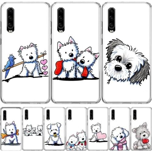 Kim Niles Art Cartoon Dog Phone Case For Huawei Mate 30 20 10 P40 P30 P20 P10 Pro Lite P Smart Z Plus 2019 2018 Cover Coque