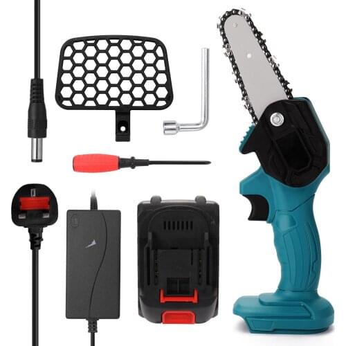 Mini Brushed Electric Chain Saw Rechargeable Small Electric Saws Electric Pruning Saw Woodworking Electric Saw Garden Logging