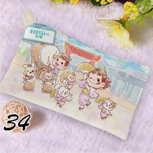 IVYYE Milk Girl Fashion Anime Customized Cosmetics Bags School Cartoon Storage Pen Bag Stationery Gifts
