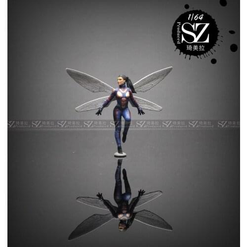 1/64 Scale Resin Die-casting Figure Model Animation Film Wasp Girl Decorative Collection Ornaments Scene Layout Model Toys