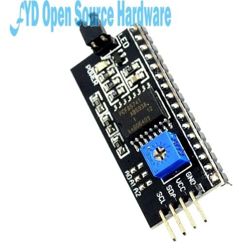 1pcs IIC/I2C Interface LCD1602 Adapter Plate Board 5V LCD Adapter Converter Module For LCD1602 2004 LCD