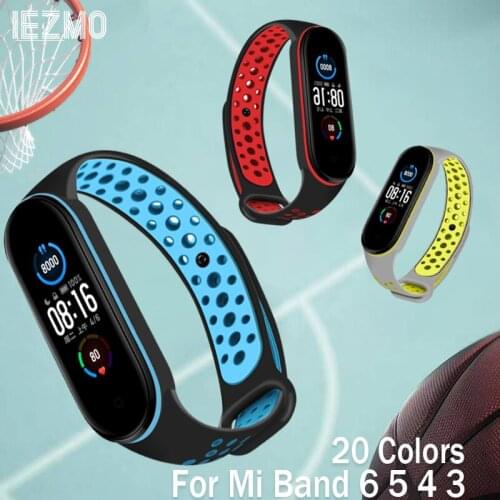 Strap For Xiaomi Mi Band 6 5 4 3 Bracelet Strap Correa For Xiao Miband 5 4 Strap Smart Watch Wrist For Mi Band6 Sport pulseira