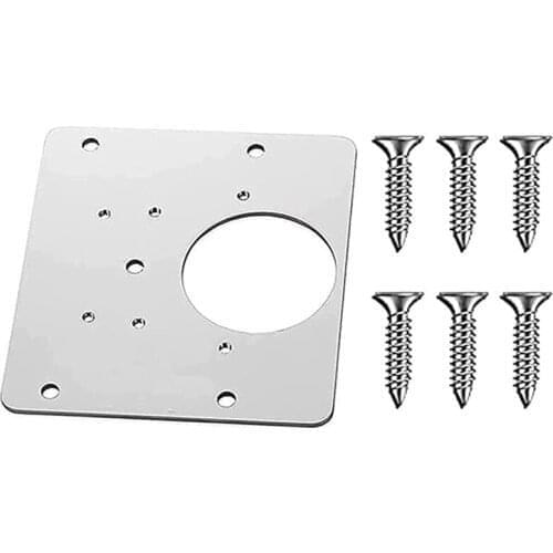 Hinge Repair Plate with 6 screws Stainless Steel Fixing Plate Wardrobe Door Hardware Fitting Hinge Repair Plate Furniture 2021