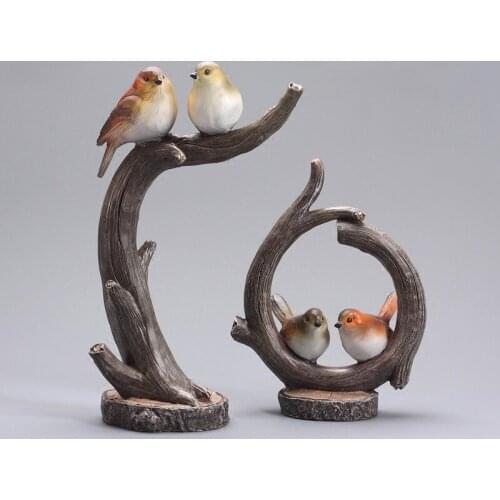 Wedding bird ornaments living room decoration modern creative furnishings home simple TV cabinet wine cabinet decorations