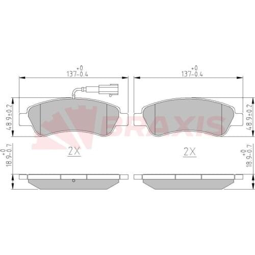 BRAKE BALATASI BACK FISLI DUCATO 12 / BOXER 12 / JUMPER 12