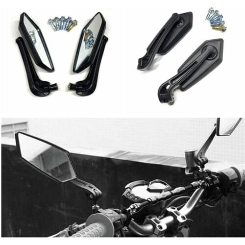 Universal Rear View Mirror Scooters Motorcycle Side Mirrors for SUZUKI KAWASAKI GSXS Z900RS Z750 YZFR3 XSR900 Cruisers Motorbike